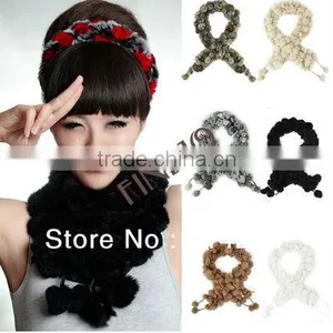 New Warm Women's Imitation Rabbit Hair Ball Shawl Scarf Wrap Scarves Stole 6 Colors 18075 thumbnail-1