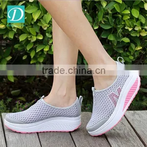 Height Increasing Summer Casual Shoes For Women Swing Wedges Shoes Breathable thumbnail-4