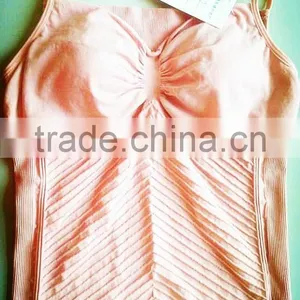 2015 Newest Women Seamless Camisole With Bra Factory Hot Sale Low Price thumbnail-1