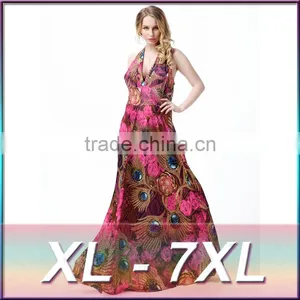 Lace Plus Size Long Party Evening Oversize Gown Sexy Dress thumbnail-1