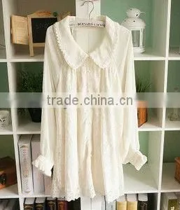 2013 Fashion Ladies Top Long Sleeve White Shirts thumbnail-1