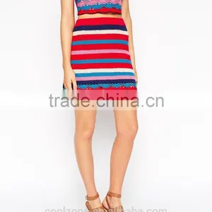 New Arrival Fashion Very Popular Strips Women Umbrella Skirt thumbnail-5