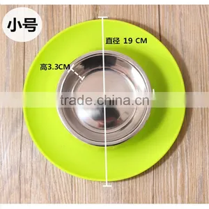 R1897H 2017 New Stainless Steel Pet Feeder Dog Silicone Pet Bowl thumbnail-2