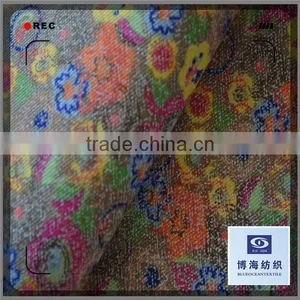 Printed Cotton Stretch Twill and Slub Fabric thumbnail-1