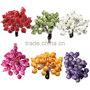 Wholesale Millinery White Foam Artificial Craft Flower Stamen thumbnail-1