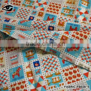 1.45m Pony Teacup Fruit Printing Canvas Fabric Linen/Cotton Fabric Zakka Patchwork Fabric for Curtain thumbnail-1