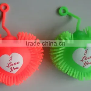 Heart-shaped Puffer Ball/squishy Ball/fluffy Ball With LED thumbnail-1