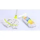 OEM Easy Cleaning Cotton Mop / PVC Coated Wood Handle House Cleaning Mop thumbnail-1