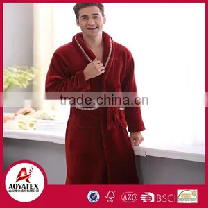 Factory Produce 100% Polyester High Quality Microfiber Bathrobe thumbnail-3