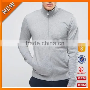 Top Design 100% Cotton Tracksuit/ Comfortable Plain Elasticated Waistband Tracksuit With Zip Through Front H-1811 thumbnail-4