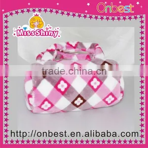 Cylinder Plush Handbag Purse Bag thumbnail-1