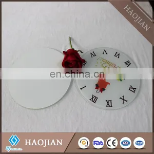 Sublimation Blank Tempered Glass Clock Face,smooth Surface With White Coating ,round Shanpe thumbnail-1