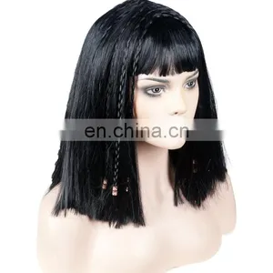 Deluxe Egyptian Cleopata Nefertiti Queen Halloween Wig FGW-0069 thumbnail-2