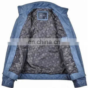 2017 High Quality Men Leather Jacket Price thumbnail-3