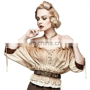 Steampunk Punk Rave Female Beige Wristband Set S-206 thumbnail-3