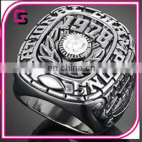 2015Hot Selling Big Ring Cheap Design National Custom Championship Ring Stainless Steel Fashion Ring thumbnail-1