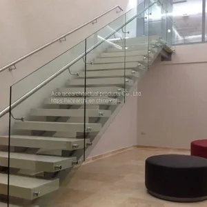 the Most Fashionable Floating Steel Staircase With Wood Step thumbnail-2