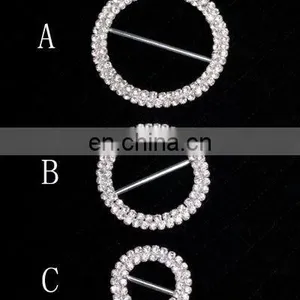 Fashion Shiny Alloy Rhinestone Round Buckle thumbnail-1