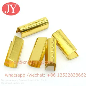Dongguan Jiayang 4 Dots Metal Crimps 20mm Cord End Metal Fold Over Strong Crimp Head thumbnail-4
