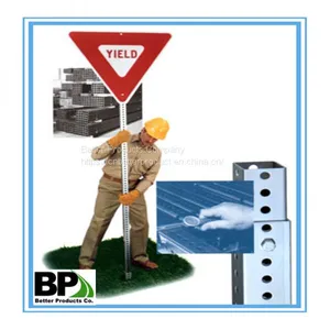 Square Sign Posts for Traffic Safety and Yield thumbnail-1