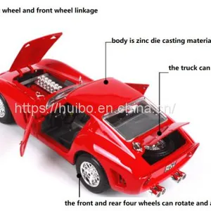 Die Casting 1/18 Ferrari 250 GTO Sport Car Hot Sale thumbnail-3