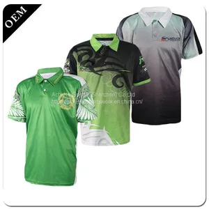 Mens Cricket Uniforms,Custom Cricket Jersey Pattern,new Model Best Cricket Jersey Polo Shirt Design thumbnail-5