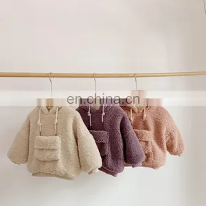 6138/Newest Fashion Plush Infant Girl Warm Winter Sweater Hooded Thicken Toddler Girls Pullover Top thumbnail-6