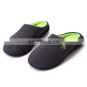 Indoor Outdoor Wholesale Embroidery Original Two-Tone Men's Memory Foam Slipper thumbnail-1