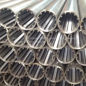 Woven Wedge Wire Water Well Screen Pipe, Wire Wrapped Johnson Filter Screen Tube thumbnail-2