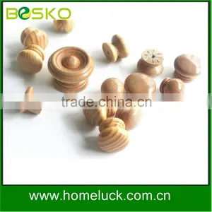 Natural Material Drawer Wood Door Handles Small Round Wooden Knobs Quality Choice thumbnail-5