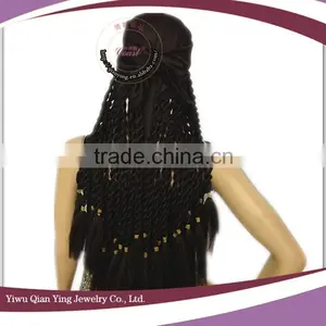 Cheap Long Synthetic Black Braided Headband Wigs thumbnail-3