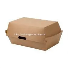 Paper Clamshell Containers Sustainable Packaging Lunch Box Food Paper Clamshell Boxes thumbnail-1