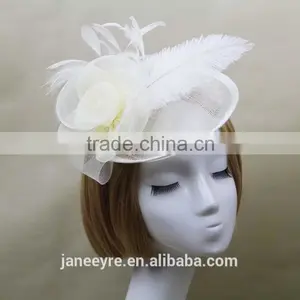 New Coming Sinamay Base Hairband Fascinator Hat For Wedding thumbnail-1