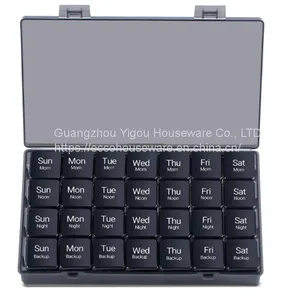 2020 Custom Eco Friendly Weekly Wheat Straw Pill Dispenser Container Medicine Case 7 Day Pill Box thumbnail-4
