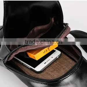Wholesale Fashion Design PU Leather Man Chest Bag Waist Bag Messenger Bag thumbnail-6