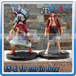 MINI QUTE 15 & 18 cm 2 Type Selectable Anime One Piece Action Figure Monkey D Luffy & Usopp Brinquedos Boys in Box NO.MQ 080 thumbnail-1