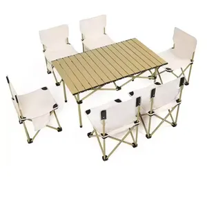 Outdoor Furniture Portable Folding Picnic Dining Table And Chairs thumbnail-1
