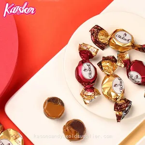 High Quality Chocolate Filled Semi-soft Toffee Candy thumbnail-1