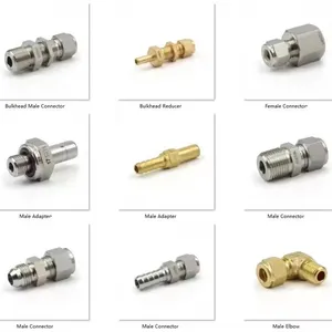 Nipple Fitting Stainless Steel Pipe Fitting Hydraulic Hose Adapter Male Female Threaded OEM Custom thumbnail-3