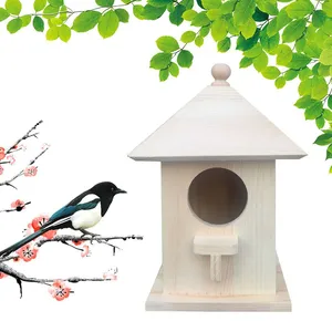 Creative Outdoor Solid Wood Bird House thumbnail-4