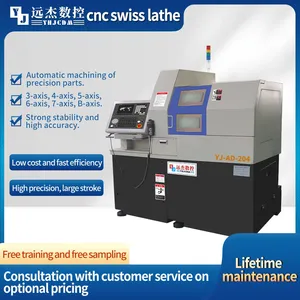 Swiss Type Cnc Lathe 2 Spindle 5 Axes SM125 Cnc Lathe With Dual Spindle High Accuracy Metal Parts Processing thumbnail-3