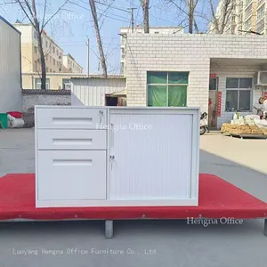 Industrial Steel Hanging Labor Cabinet | Secure Card File Storage With Lock System Metal Drawer Cabinet Office Furniture Metal Vertical Filing Cabinet thumbnail-2