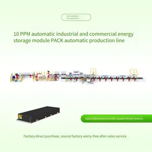 Square Shell Battery Pack Production Line, Fully Automated Line Body Machinery and Equipment for Household Energy Storage and Industrial and Commercial Energy Storage Modules thumbnail-3
