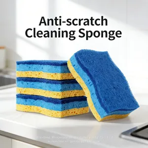 Sturdy Cellulose Kitchen Sponge Reusable & Long-Lasting Cleaning Tool thumbnail-1