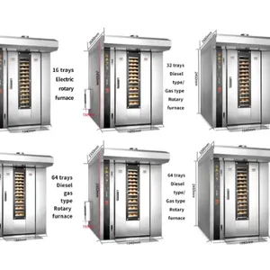 Industrial Electric Gas Diesel Rotary Baking Oven for Biscuit Cookie Cake Bread thumbnail-3