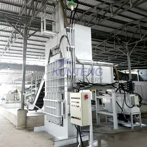 Hydraulic Coconut Fiber Baler Machine Coir Fiber Baling Compactor Machine EPC thumbnail-2
