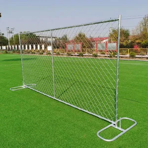 Australian Standard 5mm Galvanized Steel Temporary Safety Farm Fence for Construction Sites, Portable and Eco-friendly PVC, 3D Modeling thumbnail-1