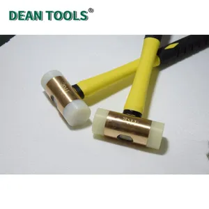 Non-Sparking Nylon Hammer, 400mm Length, Beryllium Copper Core for Safe Operation thumbnail-1