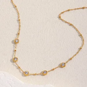 Stainless Steel Necklace 0.5mm-2mm Thickness, 18K Rose Gold Plated, Hypoallergenic, Tarnish Resistant, Factory Direct Wholesale thumbnail-2