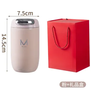 Goose Egg Cold Coffee Cup 316 Stainless Steel Thermos Cup for Women With Good Looks Accompanying Gift Box Accompanying Water Cup Customization thumbnail-1